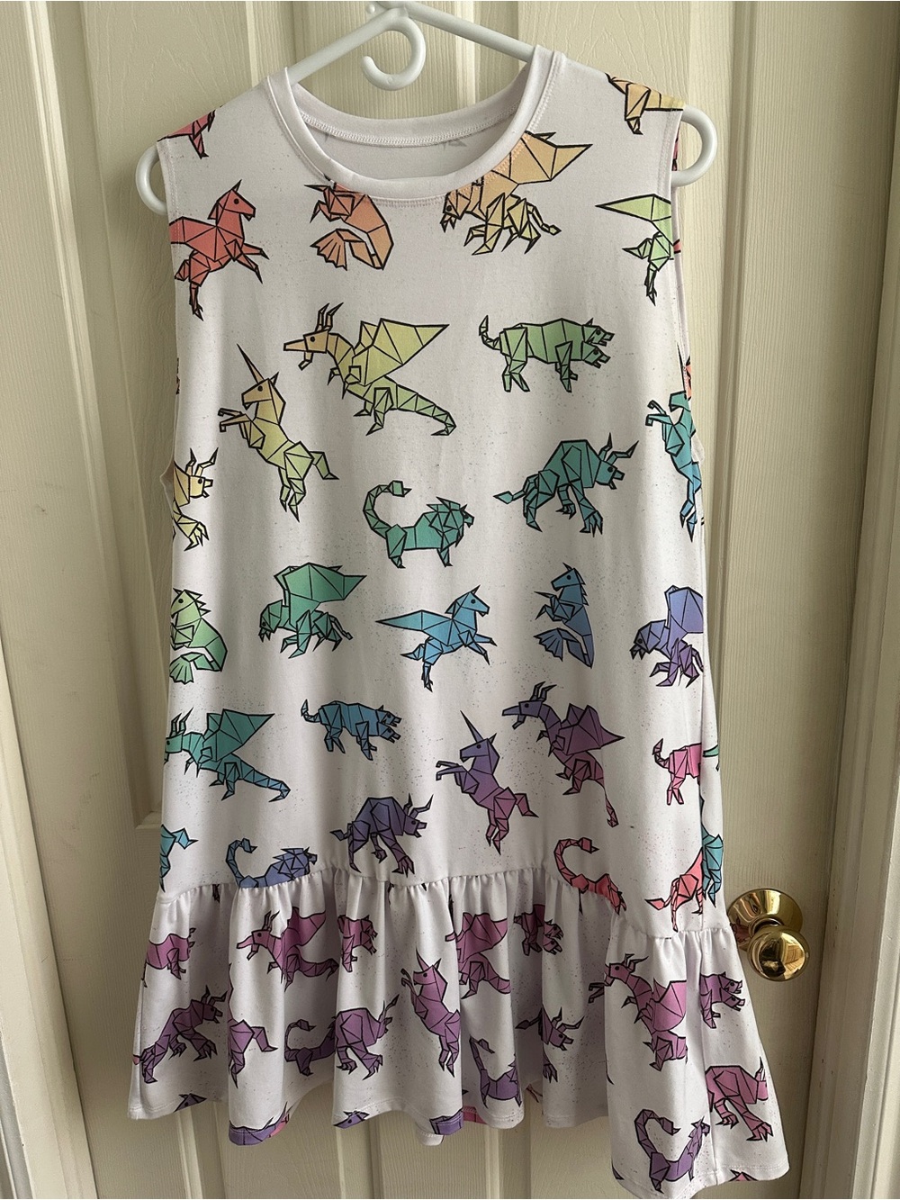 Blackmilk mythical creatures rainbow origami dress